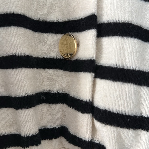 Kate Spade Breton Stripe Cover-up Romper size large - Picture 2 of 6